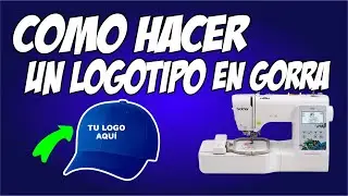 COMO BORDAR UNA GORRA CON BORDADORA DOMESTICA BROTHER PE600, PE800, PE450, PE535  etc