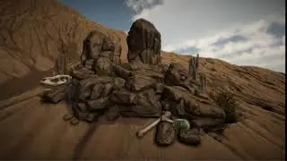Craggy Rocks Fly Around