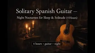 Solitary Spanish Guitar &mdash; Night Nocturnes for Sleep & Solitude (4 Hours)