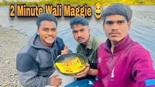 Cooking Maggi at the Dam Side 🌊🍜 | 2 Minute Wali Maggi 😂 | Coolshotboiii Tushar | #cooking #vlog