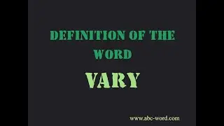Definition of the word 