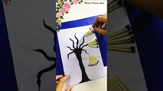 Matchstick tree craft | Matchstick tree #shorts #shortsfeed #youtubeshorts #trending #diy #tree