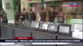 Penangkapan 7 Terduga Sobis dan Ratusan Barang Bukti Elektronik di Sidrap