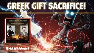 ⚡Greek Gift Sacrifice Explained &mdash; सीखिए शतरंज का सबसे Classic Trap! 🔥#chess #Greekgift #chesslessons