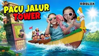 PACU JALUR TOWER ‼️ QAIREEN DAN KIRANA BENERAN MAIN GAME DI TENGAH LAUT SAMPA KECEBUR 😱