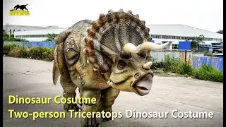Dinosaur Costume: Realistic Triceratops Costume For Two Adults in Event | Costumes