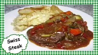 Easy Slow Cooker SWISS STEAK ~ Homemade Swiss Steak Crock Pot Recipe