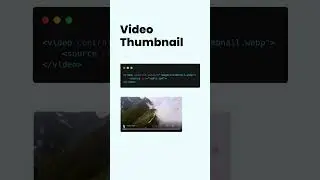HTML Video thumbnail