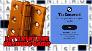 Where's my Orange Door Hinge?? | New York Times Crossword Puzzle Solve | January 12, 2026 | Monday