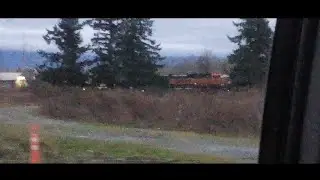 SB BNSF COAL TRAIN WITH H1 DASH 9 TRAILING 