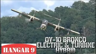 HANGAR 9 OV 10 BRONCO HYBRID. ELECTRIC AND TURBINE