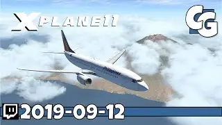 X-Plane 11 - Bali to SG - World Traffic 3 - Zibo B738 - VOD - 2019-09-12