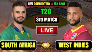 Live : South Africa vs West Indies | 3rd T20I 2026 | Live Score & Commentary | Cricket Kila |