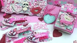 Valentine's Projects ft. ScrapDiva Designs | Embellishments | Tags | Mini Album | Treat Box 💘💋