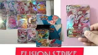 Fusion strike booster Box opening  see 🙈 what is in 😭 @pokemon
