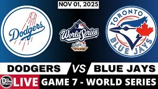 LOS ANGELES DODGERS VS TORONTO BLUE JAYS ⚾ World Series Game 7 - Play-by-Play & Scoreboard
