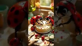 Tiny Ladybugs Bake a Whimsical Cake! 🐞🍰 | Miniature Baking Adventure