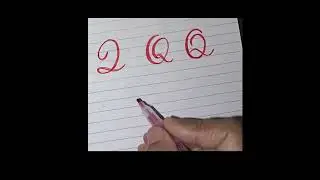 5 Ways of Writing Capital Cursive Q#satisfying #lettering #youtube #shortsfeed #calligraphy