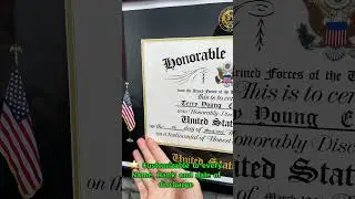 Honor your military service with our customizable - Honorable Discharge Certificate Posters & Canvas