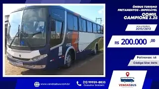 VENDIDO - &Ocirc;nibus Comil Campione 3.25 - Fretamentos e Turismo  - Volks 17 230 EOD - 2013/2013