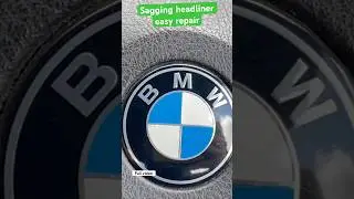 Провисание потолка BMW E46: простой ремонт