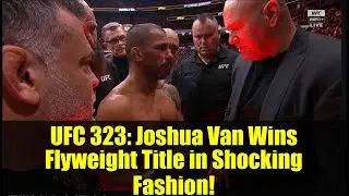 UFC 323: Джошуа Ван сенсационно завоевал титул чемпиона в наилегчайшем весе! | Обзор боя MMA