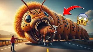 Rescue Team Saves Innocent Cow from Terrifying Giant Bug Attack#titanamazing#WildlifeRescue