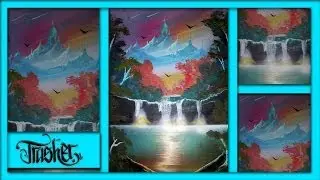 Spray Paint Art - Spring Landscape by: TRASHER