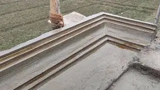 chhat ki molding carnis kaise banaye?  छत की मोल्डिंग, कार्निस, कैसे बनाए। #new #molding chhajja