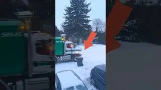 There is no stable gray trash can in the heavy snow#canada #snow #bin #trashcans