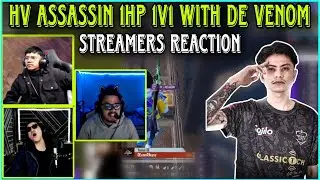 HV ASSASSIN Pixel HP 1v1 Against DE Venom | Streamers Reaction 🔥 | Clash with kvn