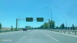 Cyprus Nicosia – Limassol motorway roadtrip (2024/07/30)