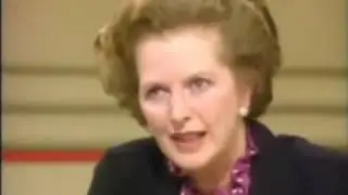Margaret Thatcher puts down reporter asking loaded questions