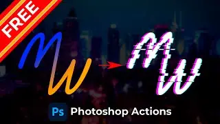 FREE Glitch Photoshop Actions