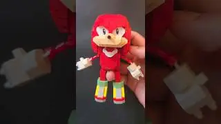 Knuckles-The Sonic Hedgehog assemble on mini bricks #lego#moc #knucklestheechidna#sonicthehedgehog