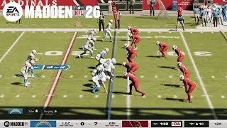 Madden NFL 26 - Chargers vs Cardinals  - Gameplay (PC) [Camera Mod]