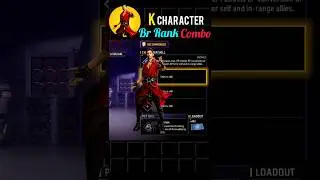 💯K CHARACTER COMBINATION FOR BR RANK 🥵🔥 || K CHARACTER COMBINATION IN BR RANK 🤯🥰 #shorts #freefire