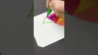 Mesmerizing Color Wheel Art 🌈 Quick & Creative Design #shorts #trending #viralvideo #youtubeshorts
