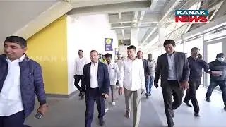 V.K. Pandian & Chief Secretary Suresh Mahapatra Inspecting Stadium Before Hosting Hockey World Cup