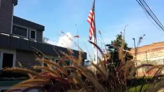 American flag in Canton North Carolina