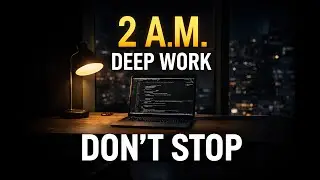 Deep Focus Music for Night Work | No Vocals, 1 Hour