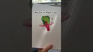 My art in art class vs. math class 😂 realistic candy colored pencil drawing #drawing #funny #art