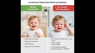 Baby head shaking&mdash;normal or warning? Quick signs.#BabyCare #BabyHealth #NewParents #HealthShorts⭐ 