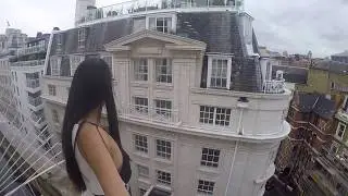 View from the balcony of the Strand Palace Hotel London