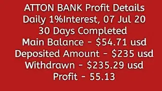 Atton bank profit daily updates on 07 Jul 20