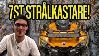 MONTERAR SJUK BELYSNING PÅ EN FYRHJULING!