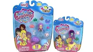 Обзор распаковки игрушек Splashlings Wave 2 Color Change Pack (12 и 6 шт.)