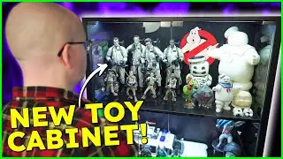 Filling a New Display Cabinet With Ghostbusters Toys
