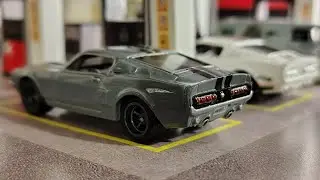 Hot Wheels 67 Shelby Mustang GT500 Custom - Recolored, Wheel Swap, Waterslides, Hand Drawn Details