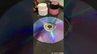 Creative Ideas | Painting on CD #pinterest #painting #art #aesthetic #colors #creative #ideas